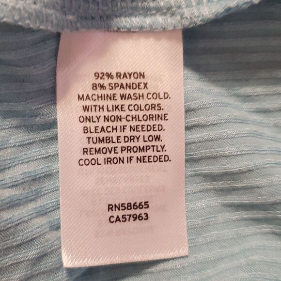 Bp Nordstroms Womens Ribbed Crop Top Camisole Light Blue Size 2x NWOT - Picture 4 of 5